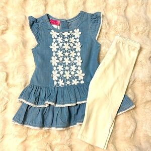 Dress and Leggings set 2T